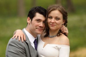 portrait of bride and groom